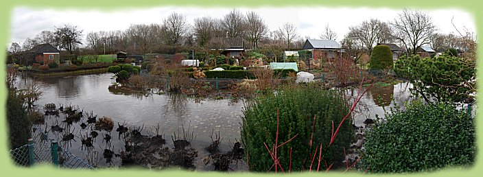 Garten 10 - 11 und 12 unter Wasser