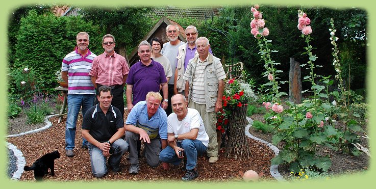 Gruppenfoto bei Elke und Dieter