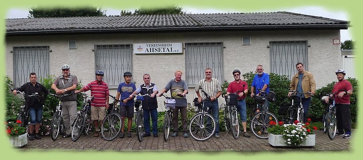 Abfahrt am Vereinsheim